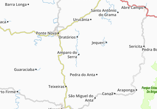 Amparo do Serra Map