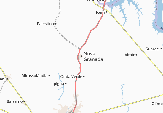 Karte Stadtplan Nova Granada