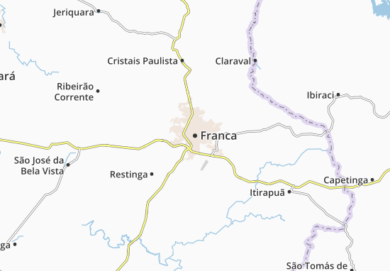 Karte Stadtplan Franca
