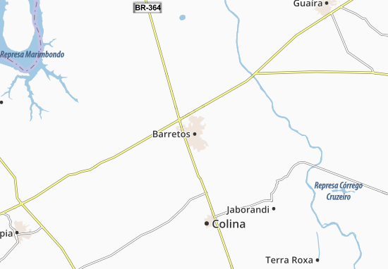 Kaart Plattegrond Barretos