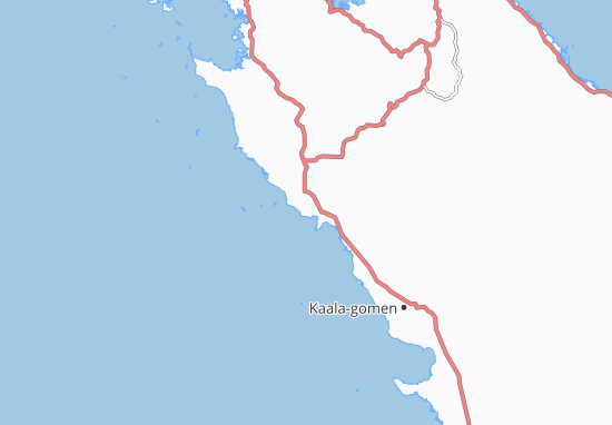 Kaart Plattegrond Koumac