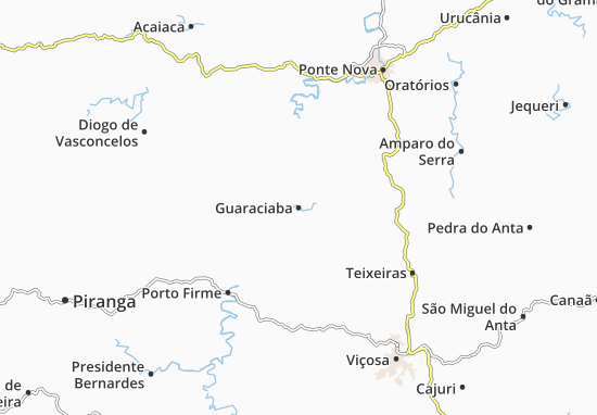 Kaart Plattegrond Guaraciaba