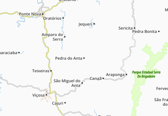 Karte Stadtplan Pedra do Anta