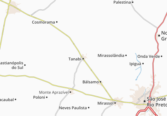 Mapa Tanabi
