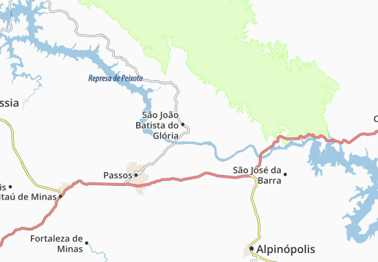 Karte Stadtplan São João Batista do Glória