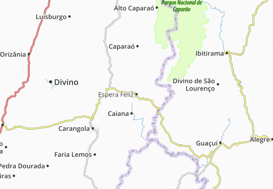 Karte Stadtplan Espera Feliz