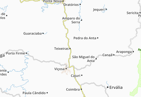 Karte Stadtplan Teixeiras