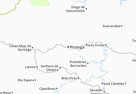 Karte Stadtplan Piranga