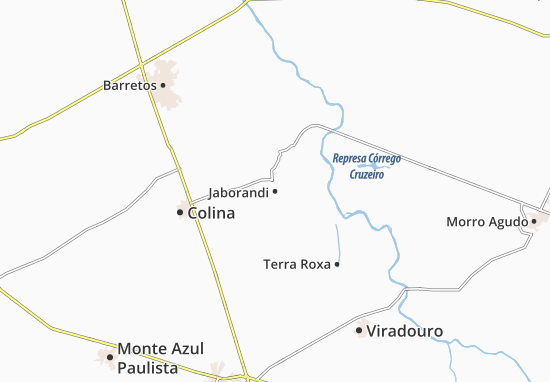 Karte Stadtplan Jaborandi