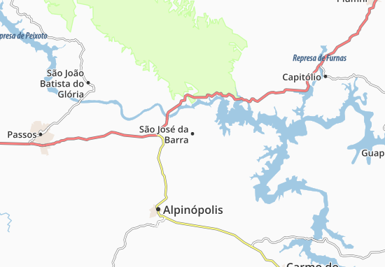 Mapa São José da Barra