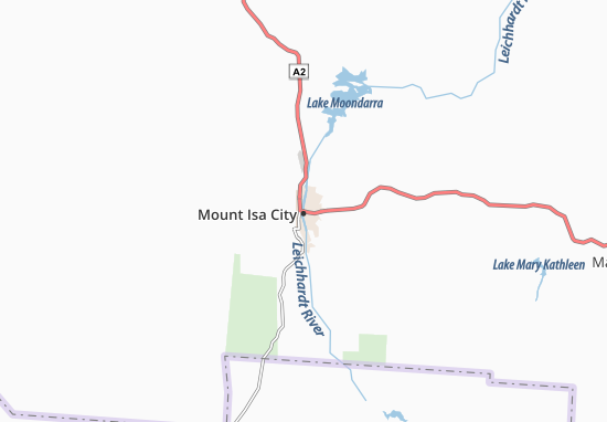 Karte Stadtplan Mount Isa