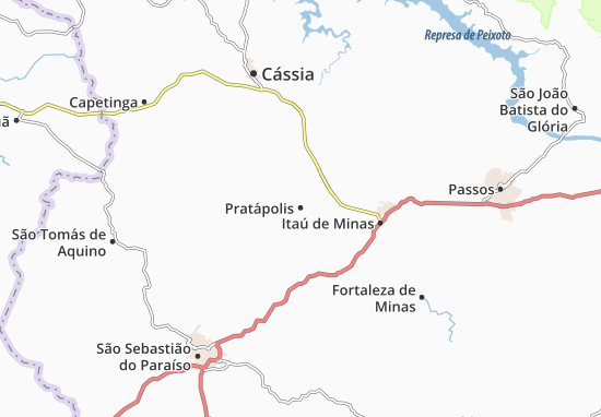 Mapa Pratápolis
