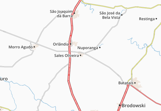 Karte Stadtplan Sales Oliveira