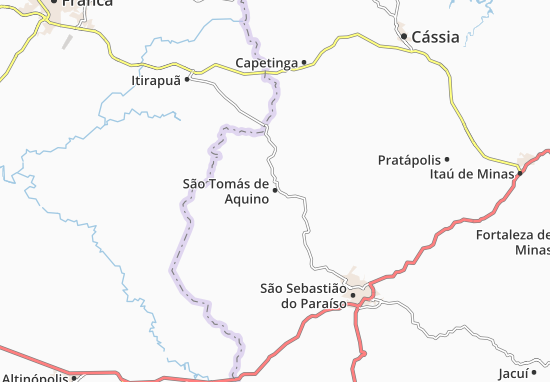 Kaart Plattegrond São Tomás de Aquino