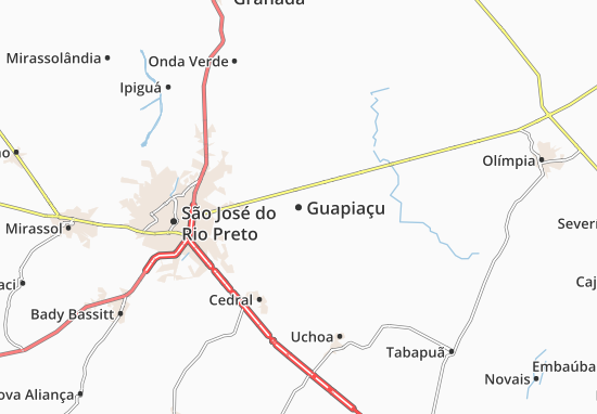 Karte Stadtplan Guapiaçu