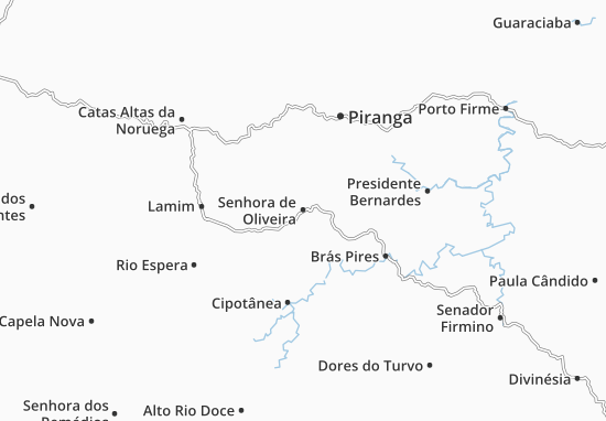 Kaart Plattegrond Senhora de Oliveira