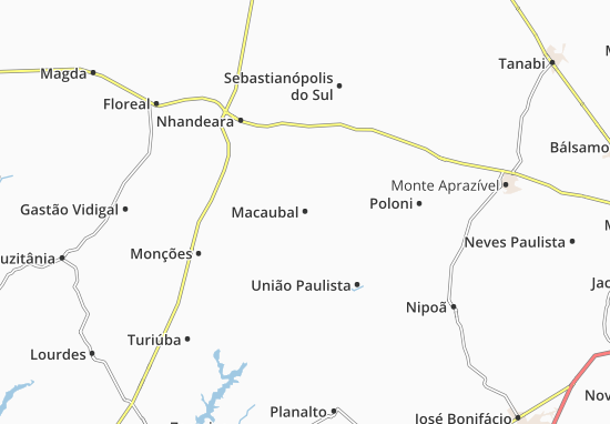 Karte Stadtplan Macaubal