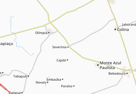 Karte Stadtplan Severínia