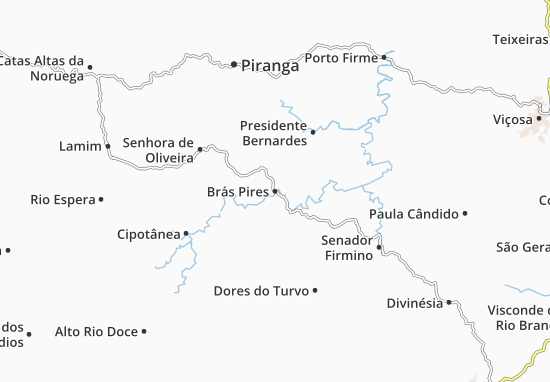 Karte Stadtplan Brás Pires
