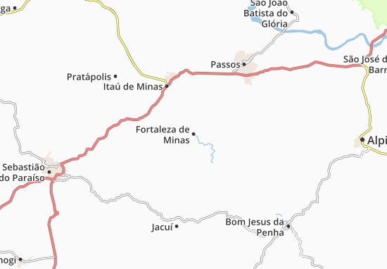 Mapa Fortaleza de Minas