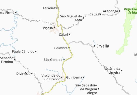 Kaart Plattegrond Coimbra
