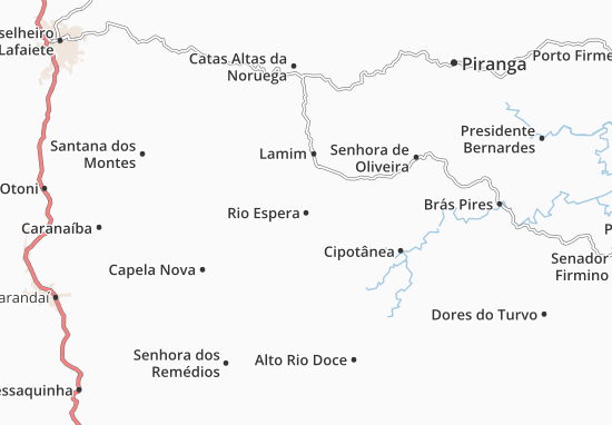 Kaart Plattegrond Rio Espera