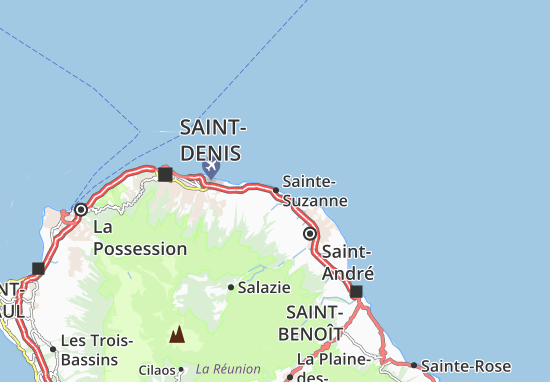Karte Stadtplan Sainte-Suzanne