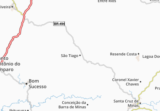 Mapa São Tiago
