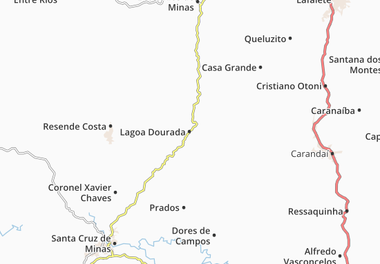 Kaart Plattegrond Lagoa Dourada