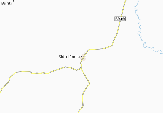 Karte Stadtplan Sidrolândia