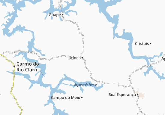 Karte Stadtplan Ilicínea