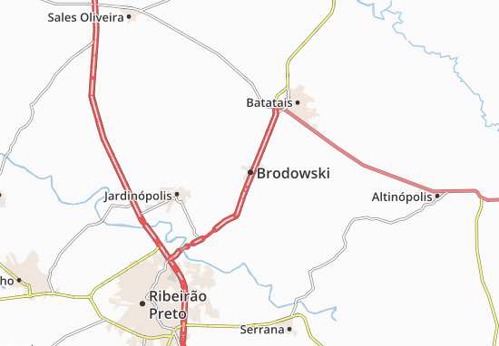Karte Stadtplan Brodowski