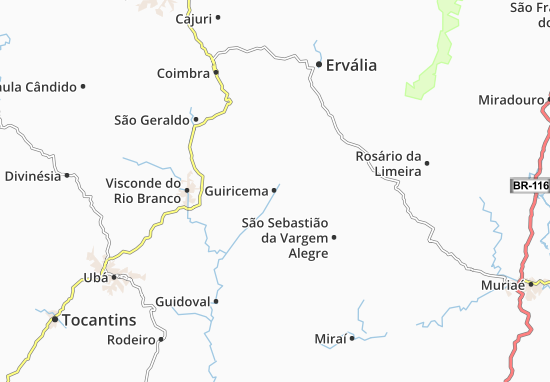 Mapa Guiricema