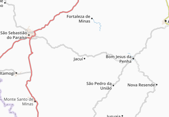 Karte Stadtplan Jacuí