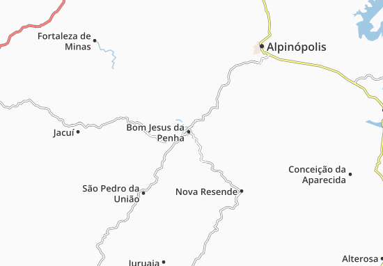 Kaart Plattegrond Bom Jesus da Penha