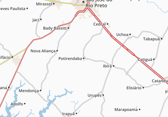 Karte Stadtplan Potirendaba