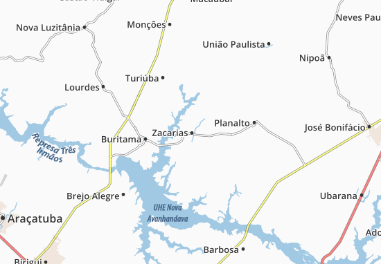 Karte Stadtplan Zacarias