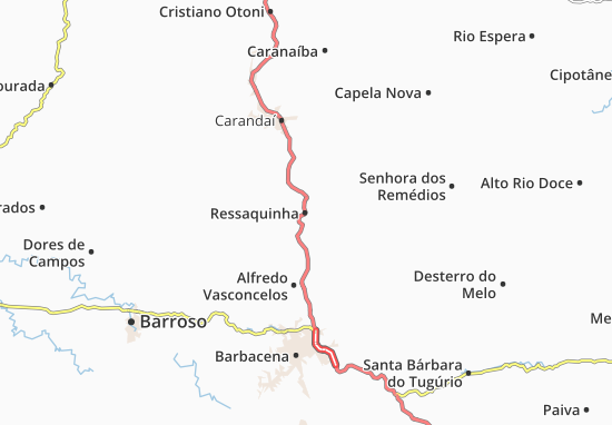 Ressaquinha Map