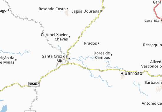 Tiradentes Map