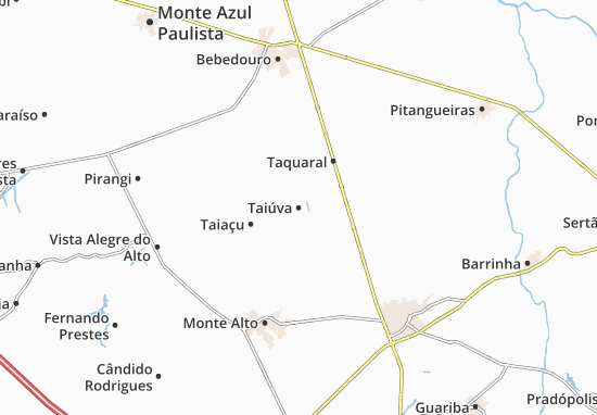 Taiúva Map