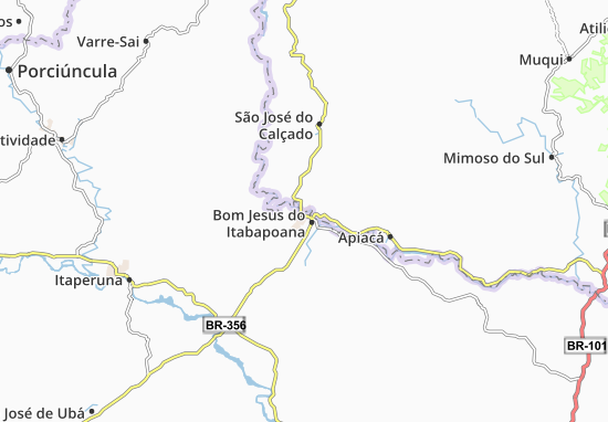Kaart Plattegrond Bom Jesus do Norte