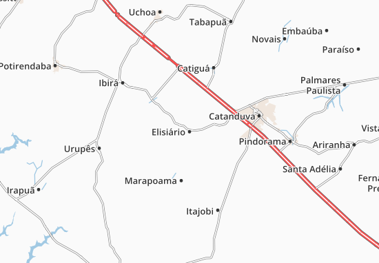 Karte Stadtplan Elisiário