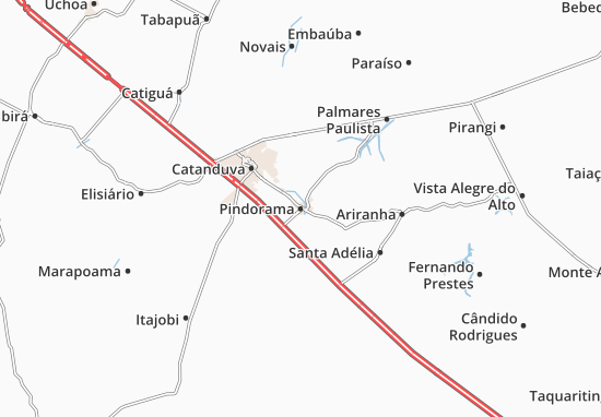 Karte Stadtplan Pindorama