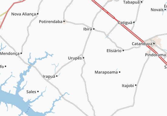 Urupês Map