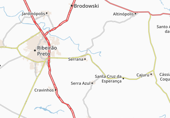 Karte Stadtplan Serrana