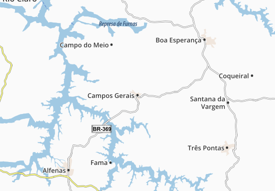 Campos Gerais Map