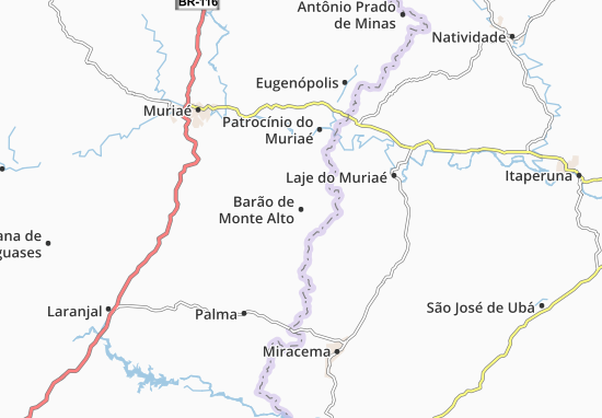 Karte Stadtplan Barão de Monte Alto