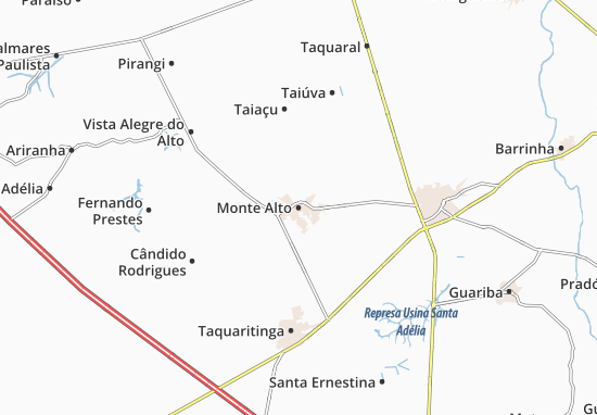 Kaart Plattegrond Monte Alto