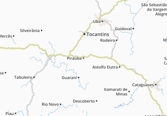 Kaart Plattegrond Piraúba
