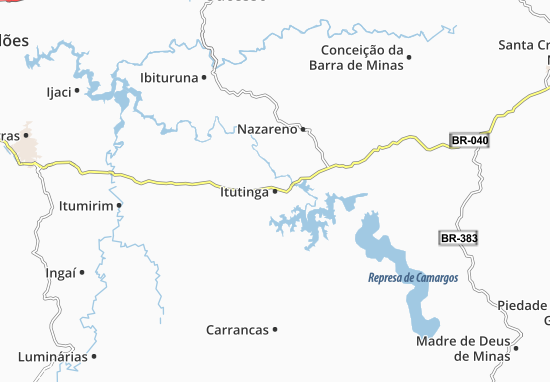Karte Stadtplan Itutinga